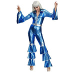 1970s Dancing Dream Blue 70s Costumes - Azufun