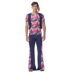 1970s Retro Disco Couple Hippie Hhip Hop Stage Costume Women Men Fancy Dress Halloween - Azufun