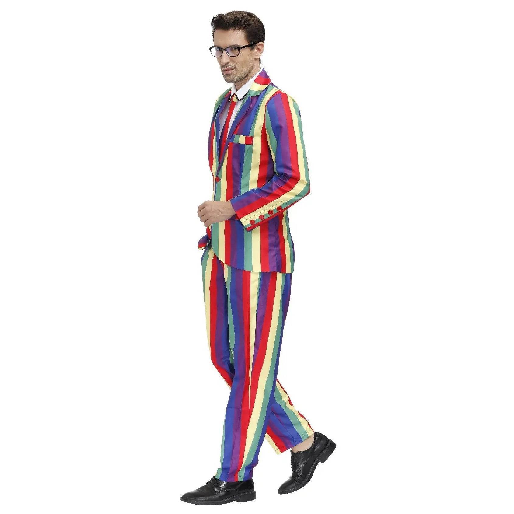 1980s Love Flower Print Suit 80s Costumes Cosplay Party Carnival - Azufun