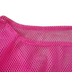 1980s Top Fishnet Women T-shirt Suspenders 80s Costumes Cosplay Party Carnival - Azufun