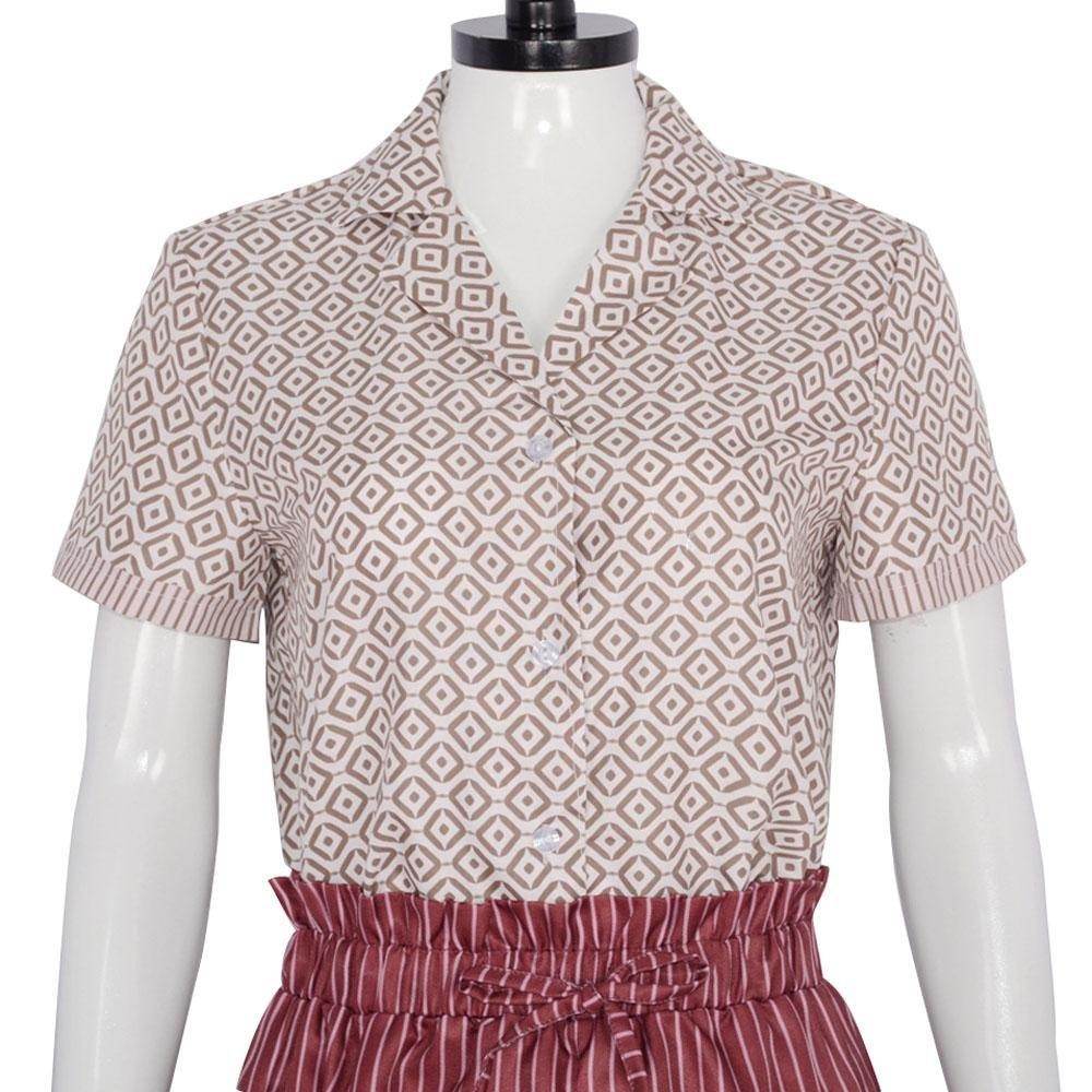 2024 Movie IF Bea Cosplay Costume Heroine Shirt and Trousers Set - Azufun