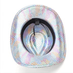 Western cowboy hat men's retro sequined Party dance - Azufun
