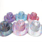 Western cowboy hat men's retro sequined Party dance - Azufun