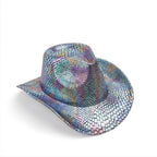 Western cowboy hat men's retro sequined Party dance - Azufun