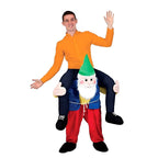 Striped Uncle White Beard Red Checkered Sumo Funny Puppet Costumes - Azufun