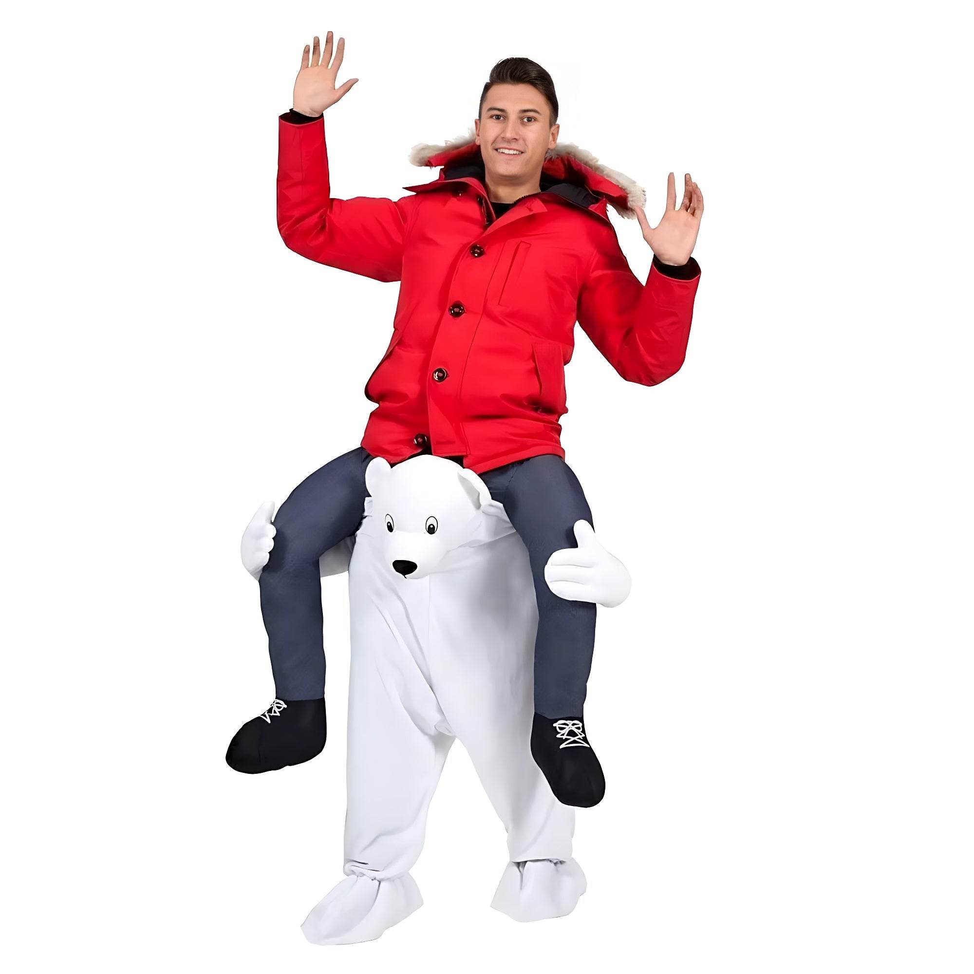 White Bear Pink Pig Rabbit Kangaroo Horse Funny Puppet Costumes - Azufun