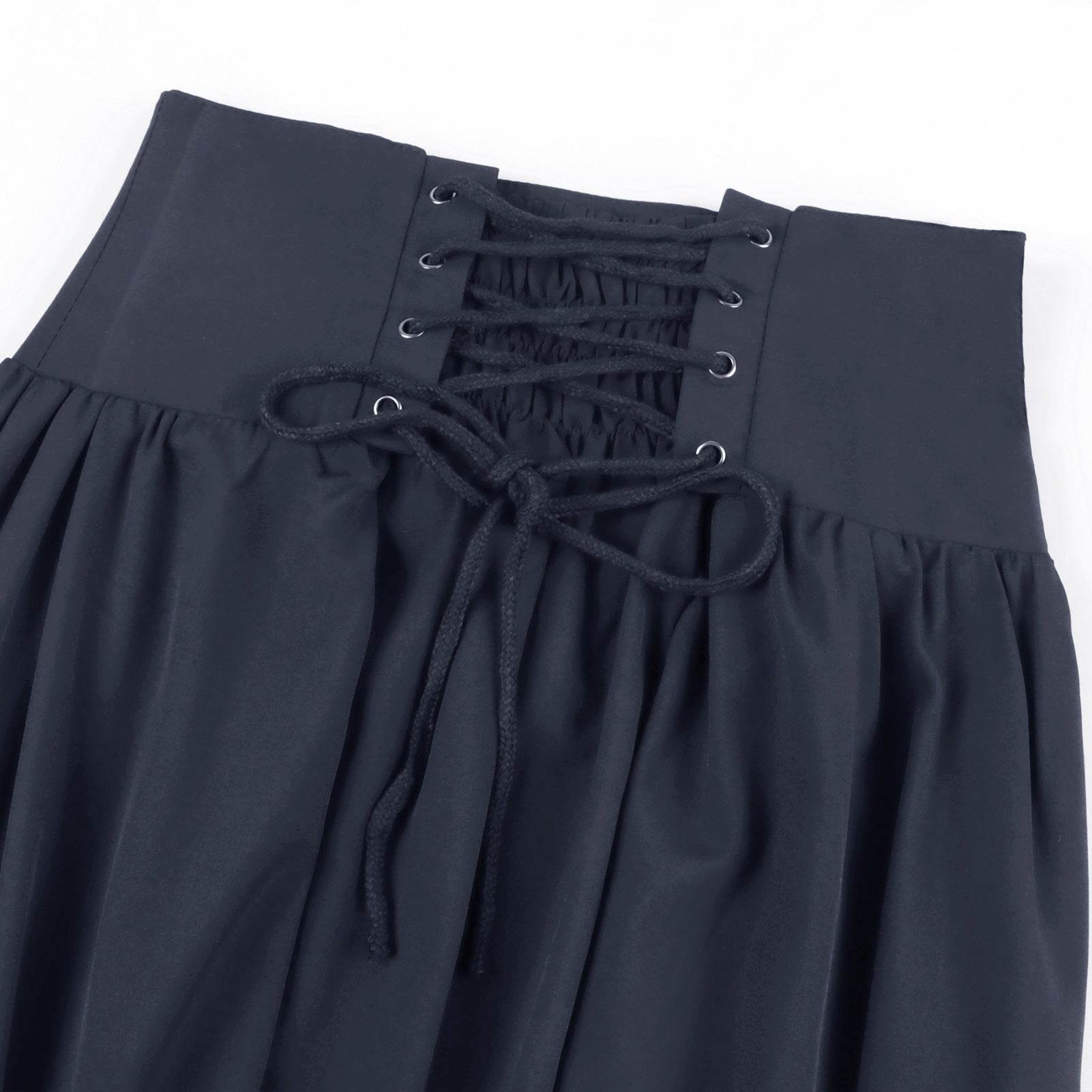 Medieval Women's Retro Style Waist Dance Skirt Dress - Azufun