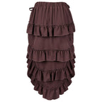 Medieval Women's Retro Style Drawstring Waist Dance Skirt Dress - Azufun