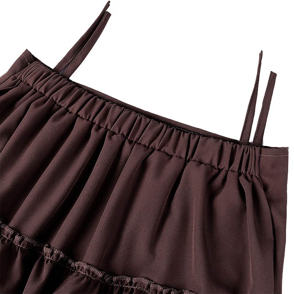 Medieval Women's Retro Style Drawstring Waist Dance Skirt Dress - Azufun