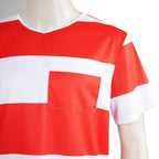 Halloween prison striped prisoner uniform role play adult costume - Azufun