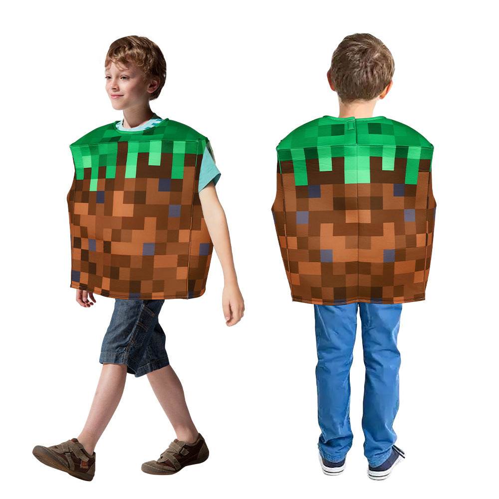 Minecraft Steve Costume for Kids Halloween - Azufun