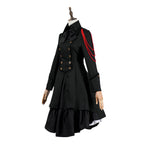 Medieval cos Renaissance gothic dress Retro bow ruffled punk cosplay skirt - Azufun
