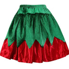 Green Christmas Party dress Costume adult couple stage costume - Azufun