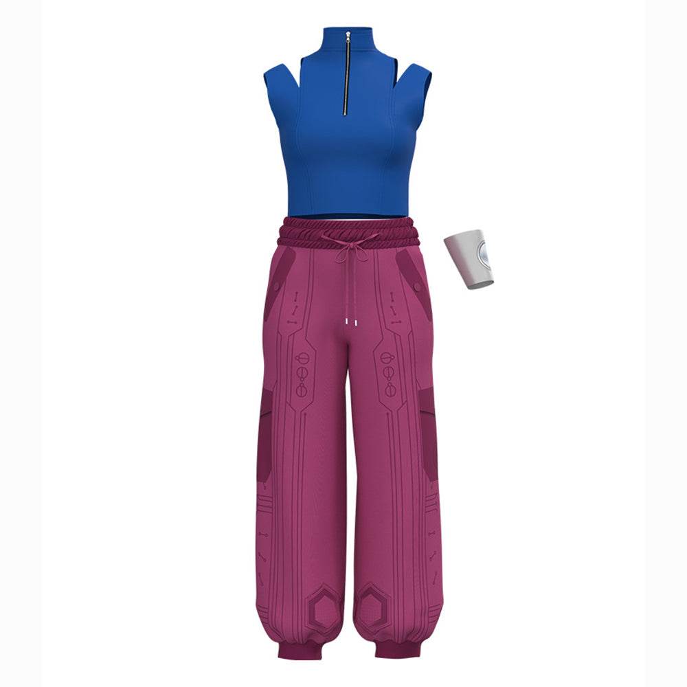 Zombies 4 Dawn of the Vampires Addison Wells Victor Nova Costume Halloween - Azufun