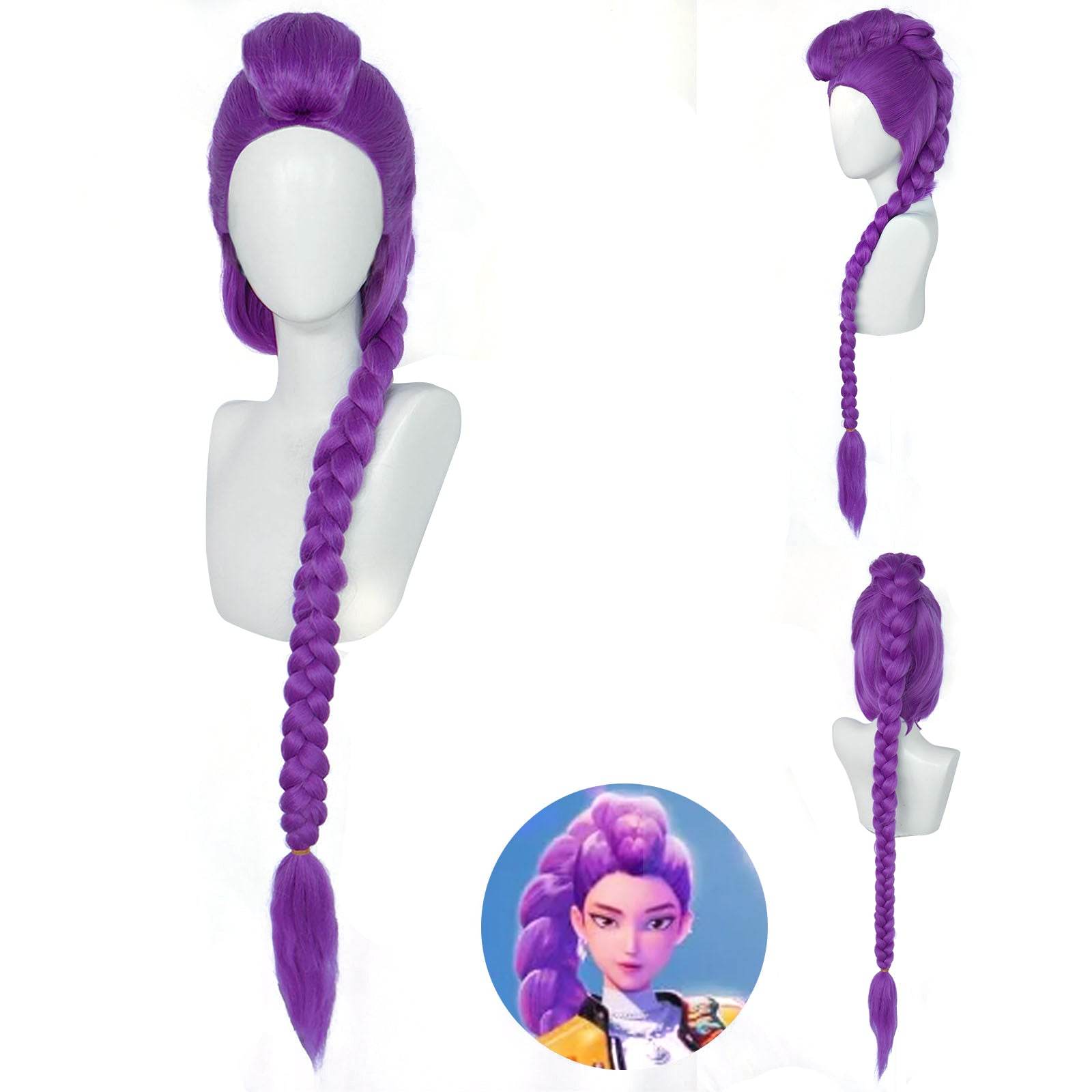 K-Pop: Demon Hunters mira Zoey rumi Cosplay Wig - Azufun