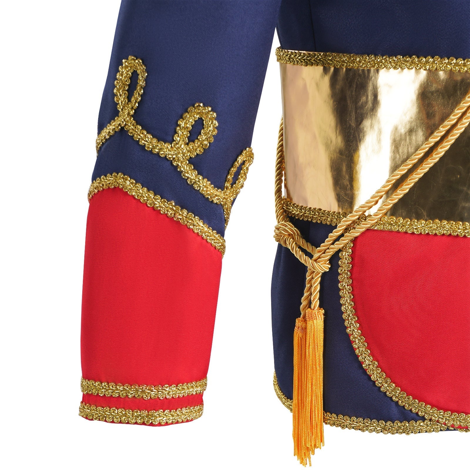 British Hussar Tunic Royal Prince Tailcoat Drummer Parade Costume Jacket Men Halloween - Azufun
