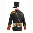 British Hussar Tunic Royal Prince Tailcoat Drummer Parade Costume Jacket Men Halloween - Azufun