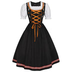 German Oktoberfest Bavarian Nation Costume Overalls Set Halloween Carnival Outfit - Azufun