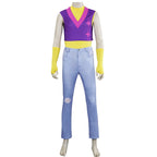 KPop Demon Hunters Mystery Soda Cosplay Costume Pop Purple Top Pants Set - Azufun