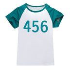 Players Tracksuit Costume Game Cosplay Squid Green Jacket Shirt For Adult Kids - Azufun