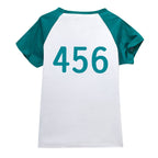 Players Tracksuit Costume Game Cosplay Squid Green Jacket Shirt For Adult Kids - Azufun