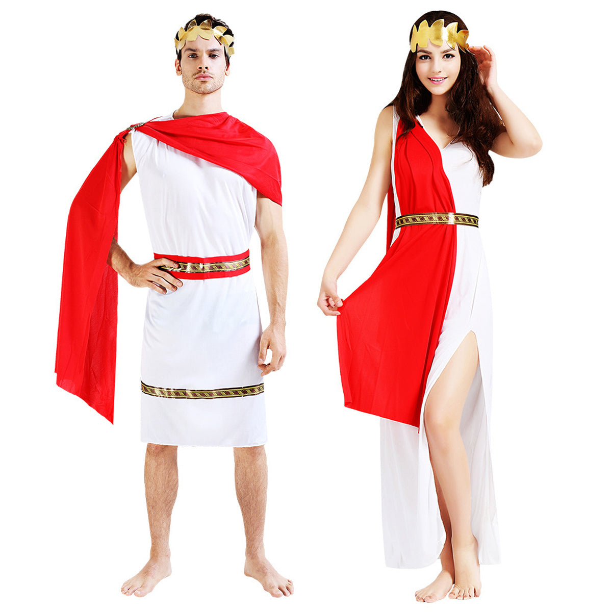 Ancient Egyptian Roman Greek Couple Adult Costume - Azufun
