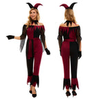 Suicide Squad Psycho Jester Clown Costume For Women Halloween