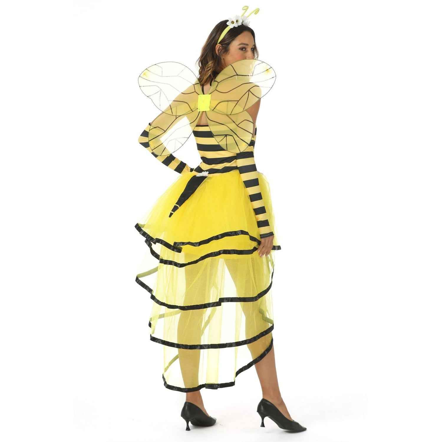 Deluxe Women Queen Bee Dress Halloween Costume