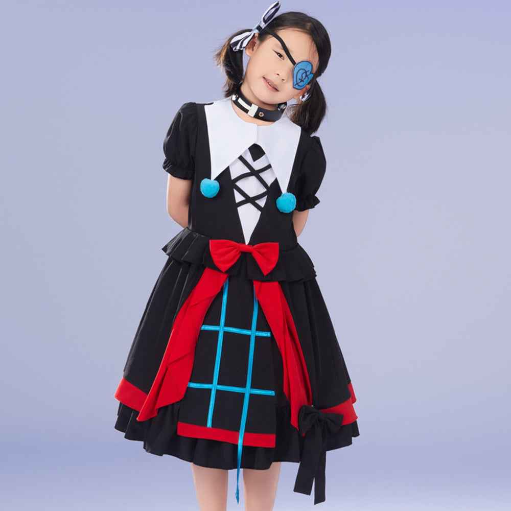 Game Eggy Party Stella Mute Girl Cosplay Costume Set