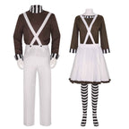 Charlie and the Chocolate Factory Clown Cosplay Costume Carnival Suit