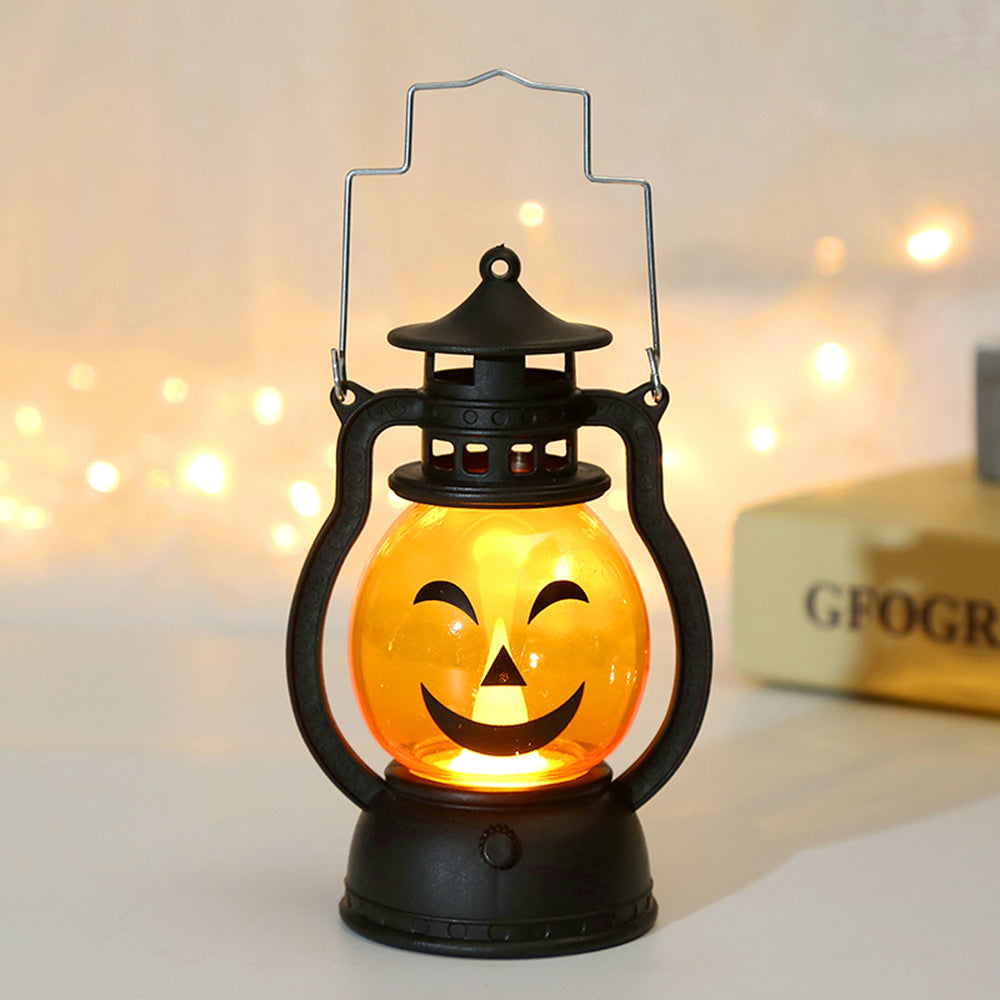 3-piece Pumpkin Lantern Handheld Pony Light Halloween LED Decorative Lights