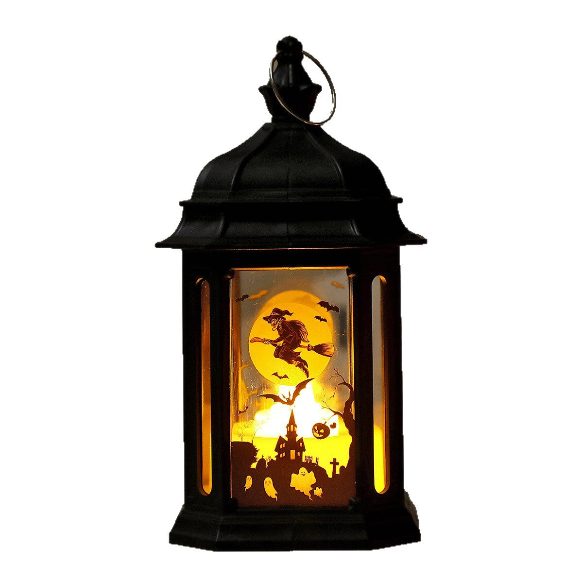 Portable Lantern Halloween Decorations LED Wind Lantern Ornaments