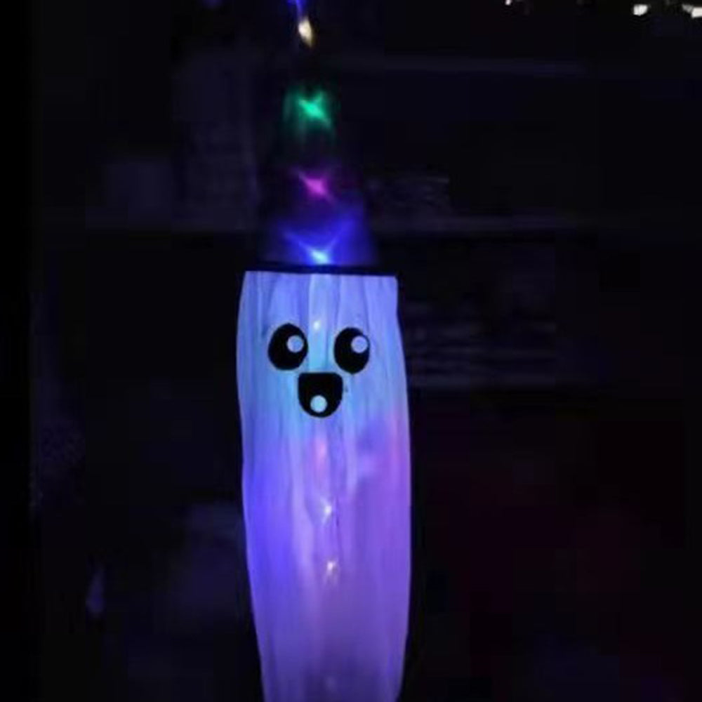 Halloween Decor Hanging Hat Band LED Light Veil Hat