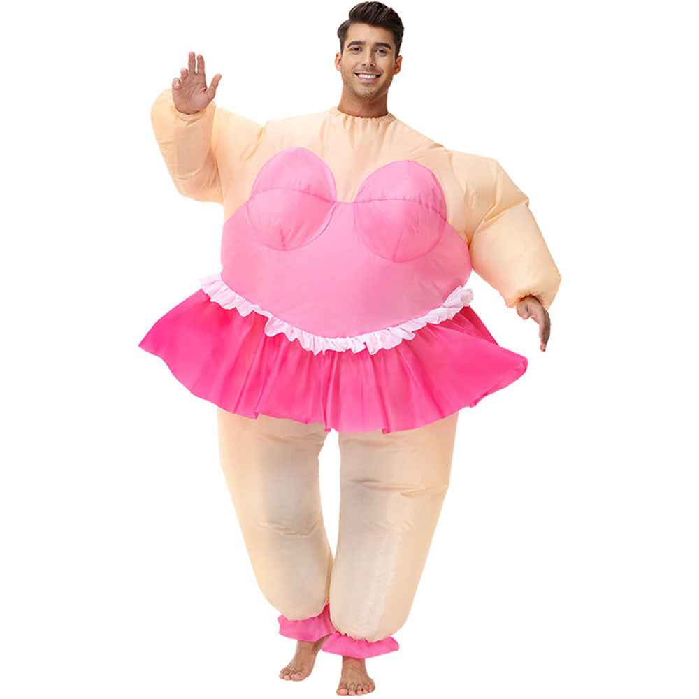 Ballerina Clown Ireland Hula funny Inflatable Costume suit Halloween