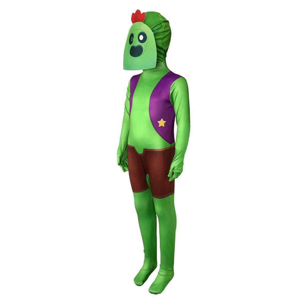 Brawl Stars Spike Leon Crow Costume Cosplay Halloween