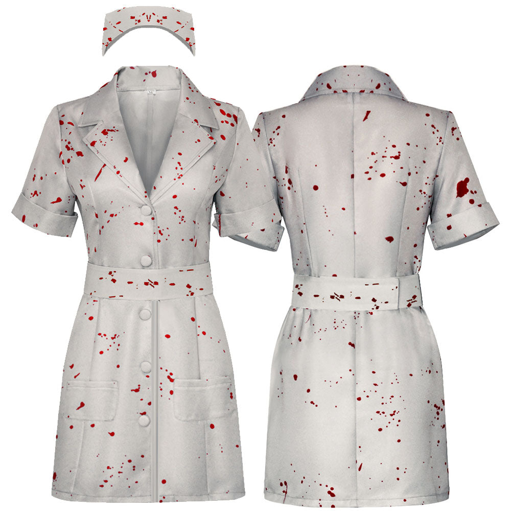 Silent Hill Nurse Costume Remake Horror Zombie Scary Cosplay Halloween