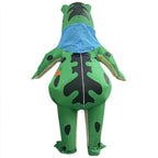 Inflatable Frog Costume Green and Red Halloween