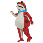 Inflatable Frog Costume Green and Red Halloween
