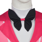 Hazbin Hotel Alastor Cosplay Costume Signature Red Pinstripe Tailcoat Full Set