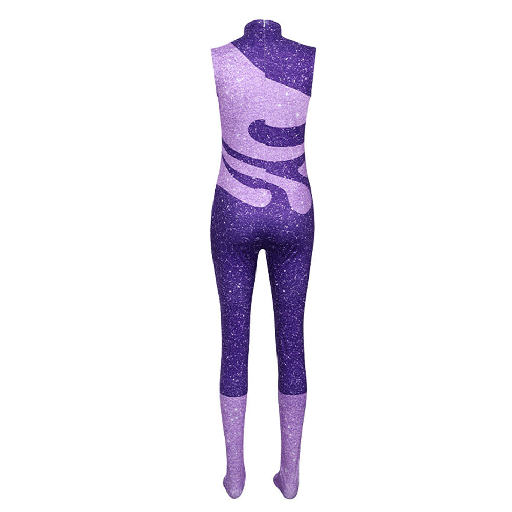 Zootopia 2 Gazelle Superstar Costume Purple Jumpsuit Cosplay Carnival Suit
