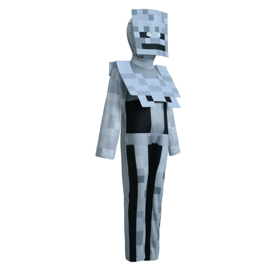 Minecraft Skeleton Jumpsuit Cosplay Costume Carnival Suit