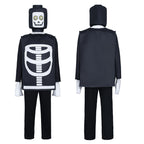 Kid's Ninjago Skulkin Skeleton Costume Cosplay Party Carnival Adult