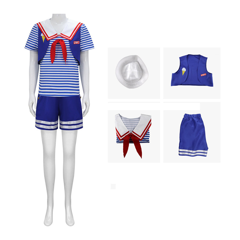Steve Robin Stranger Things 3 Scoops Ahoy Cosplay Costumes For Adult