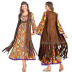 60-70s Retro Disco Hippie Halloween Costume Carnival Ballroom Performance Costume - Azufun