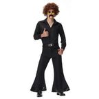 70s Hip Hop Rock Hippie Costumes Fancy Dress Cosplay Halloween Outfit For Adult - Azufun