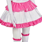 70s Perfect Blue Mima Kirigoe Cosplay Costume Red and Pink Dresses for Women - Azufun