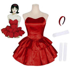 70s Perfect Blue Mima Kirigoe Cosplay Costume Red and Pink Dresses for Women - Azufun