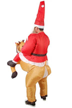 Adult Inflatable Halloween Santa Claus Cosplay Costume Suit - Azufun
