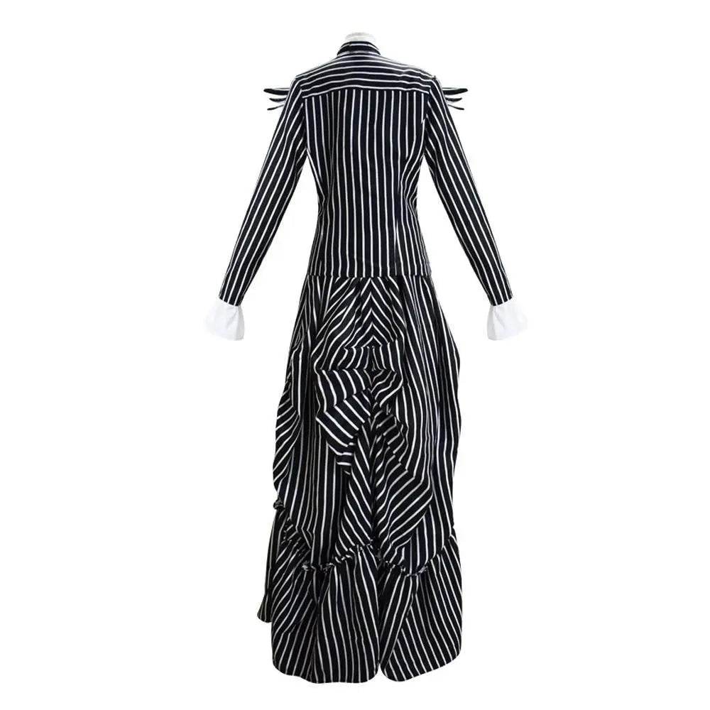 Adult kids Jack Skellington Sally Suit Costume The Nightmare Before Christmas for women men Boy Girl full Set - Azufun