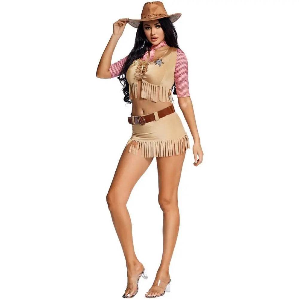 American Western pioneer cowboy Halloween Costume - Azufun